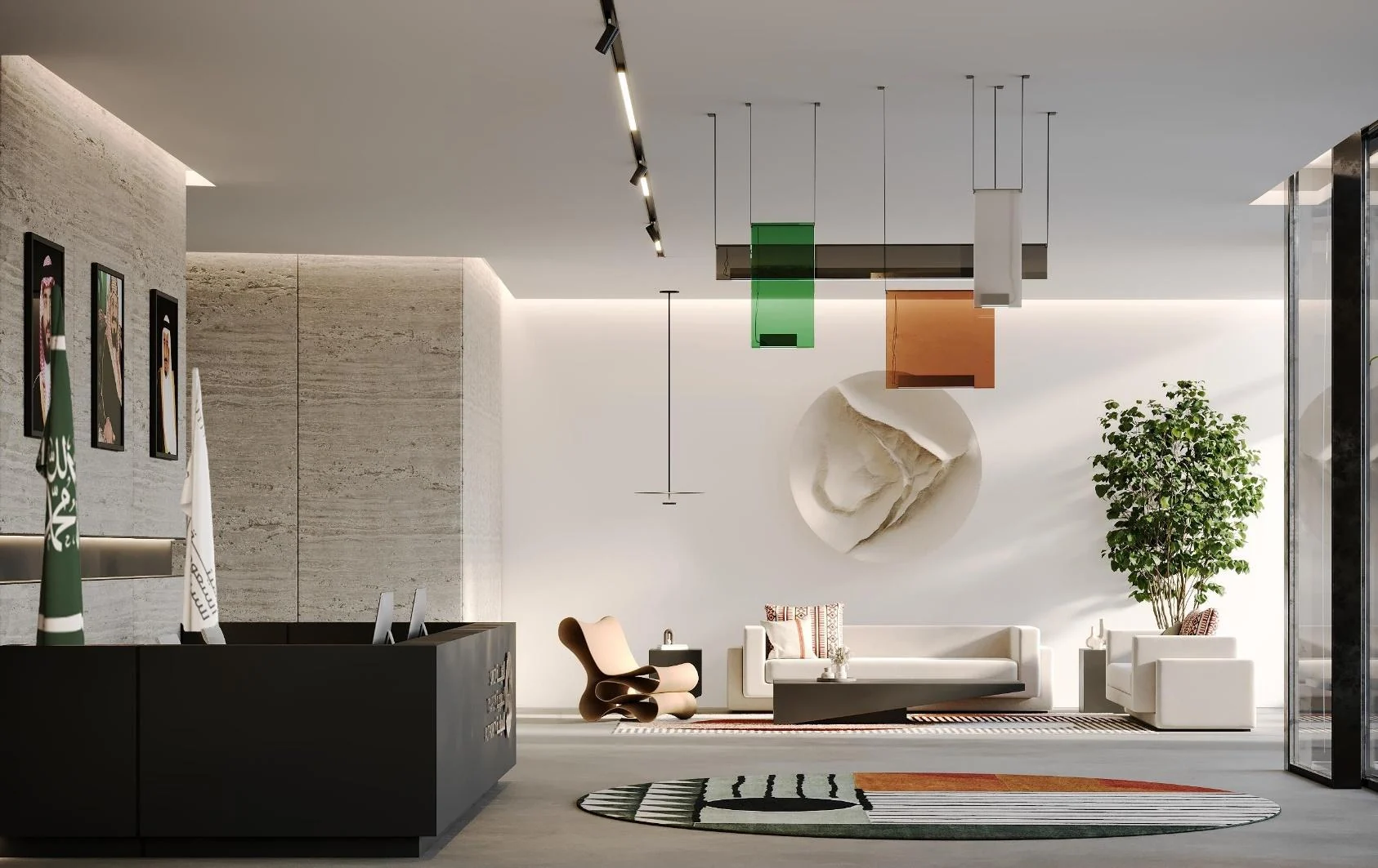 Reception visualisation from Saudi Arcan’s architecture portfolio